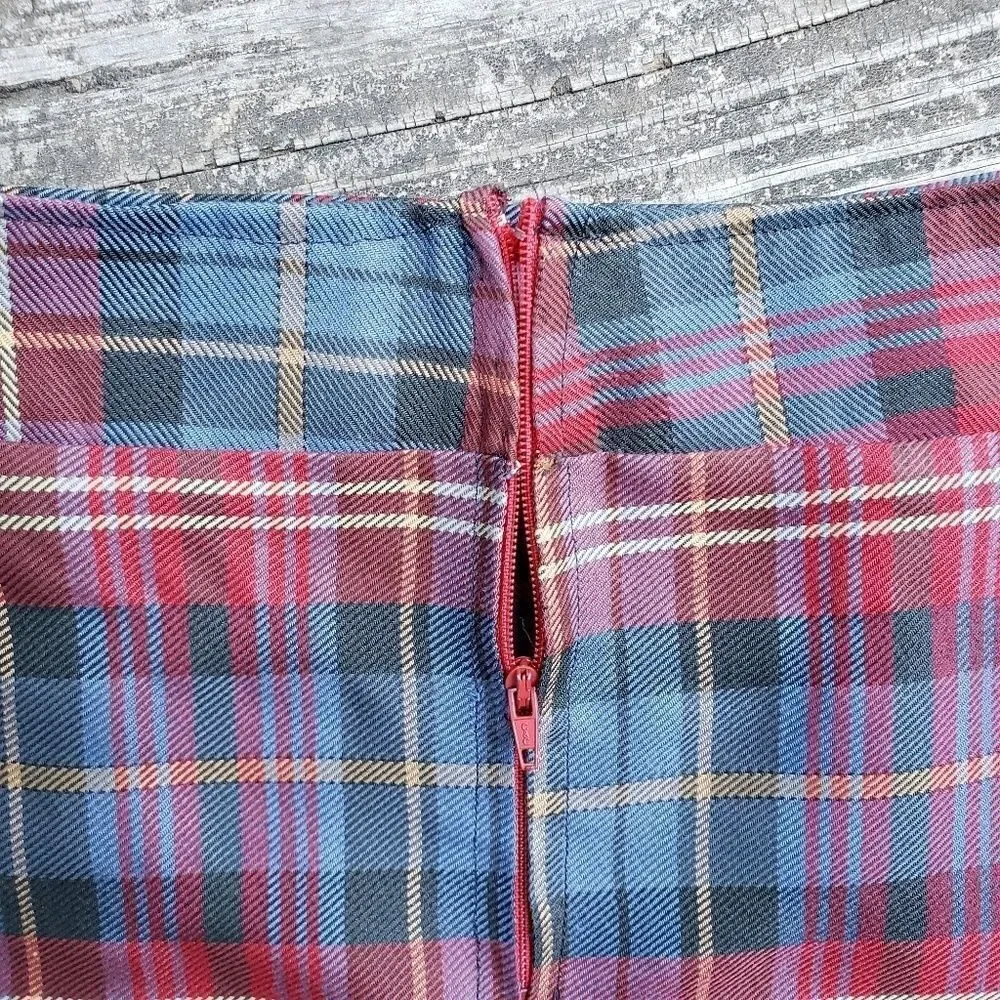 Homemade Plaid Pencil Skirt 24w - Picture 3 of 4